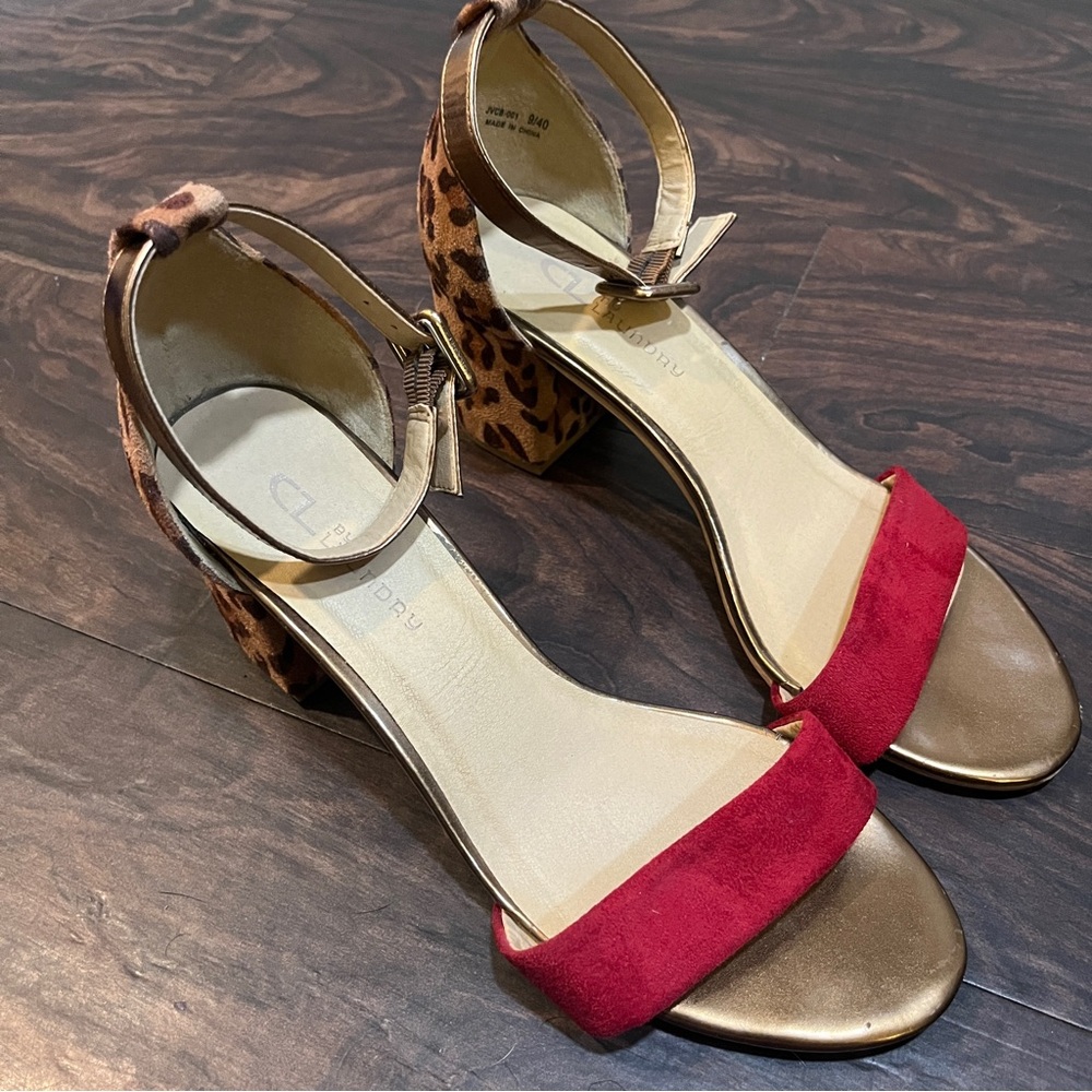 Red Cheetah Heels